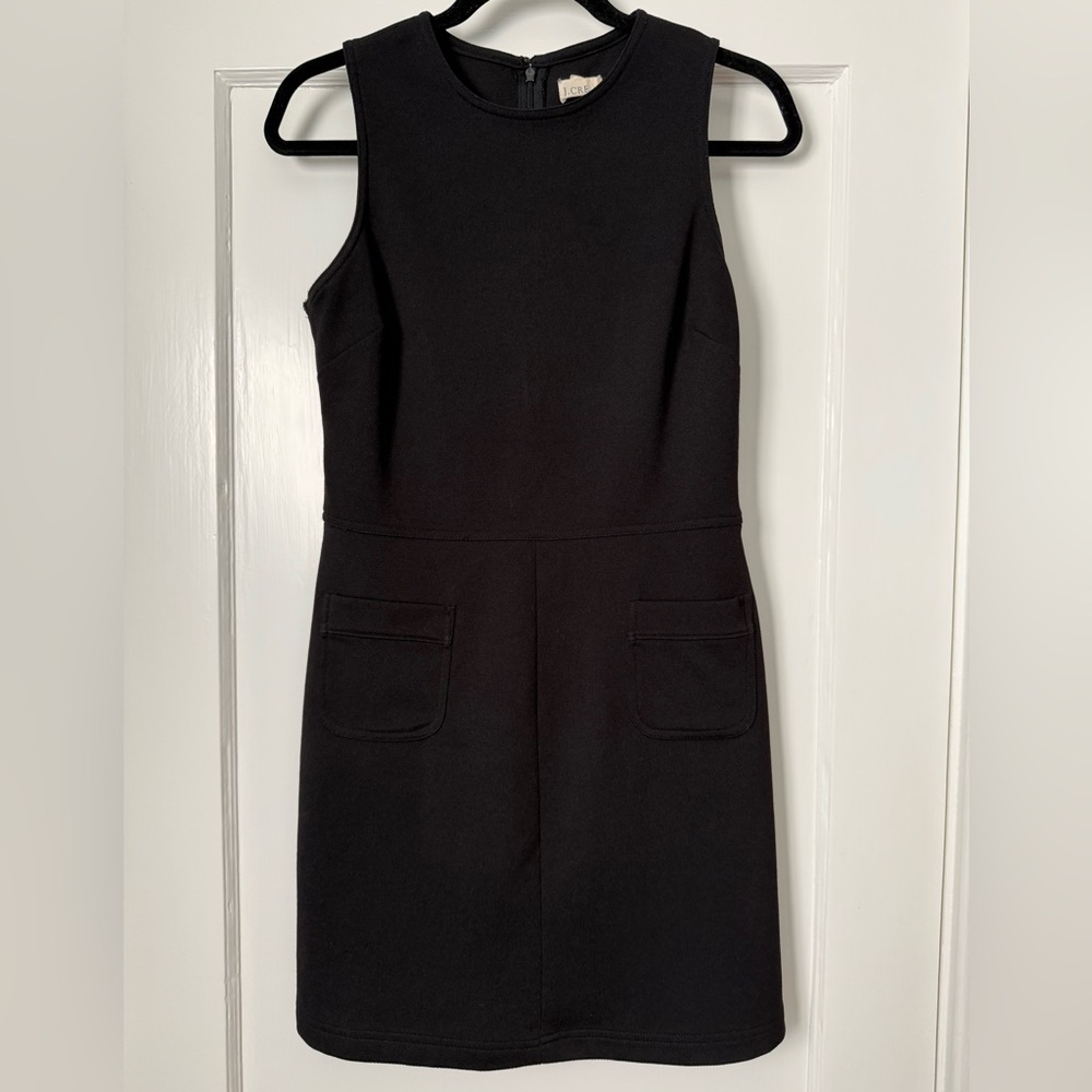 Vintage 90’s J. Crew Mod Shift Mini Dress Black Size 8 Holiday Party Dress